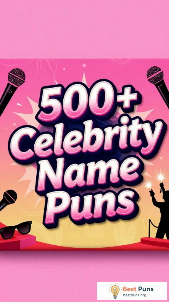 celebrity name puns dirty