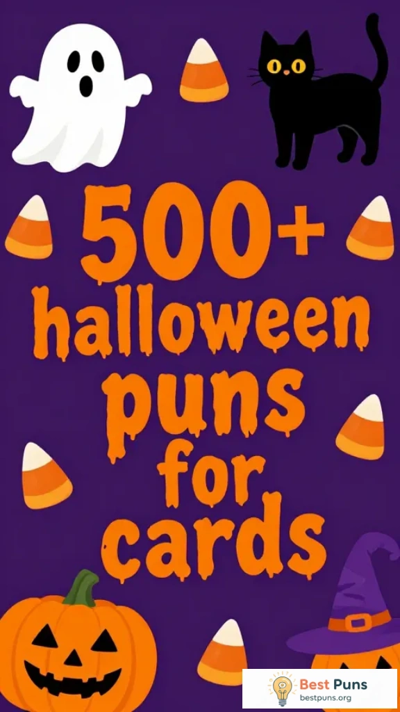 Funny Halloween Puns for Cards