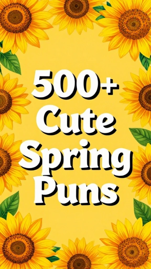 Cute Spring Puns