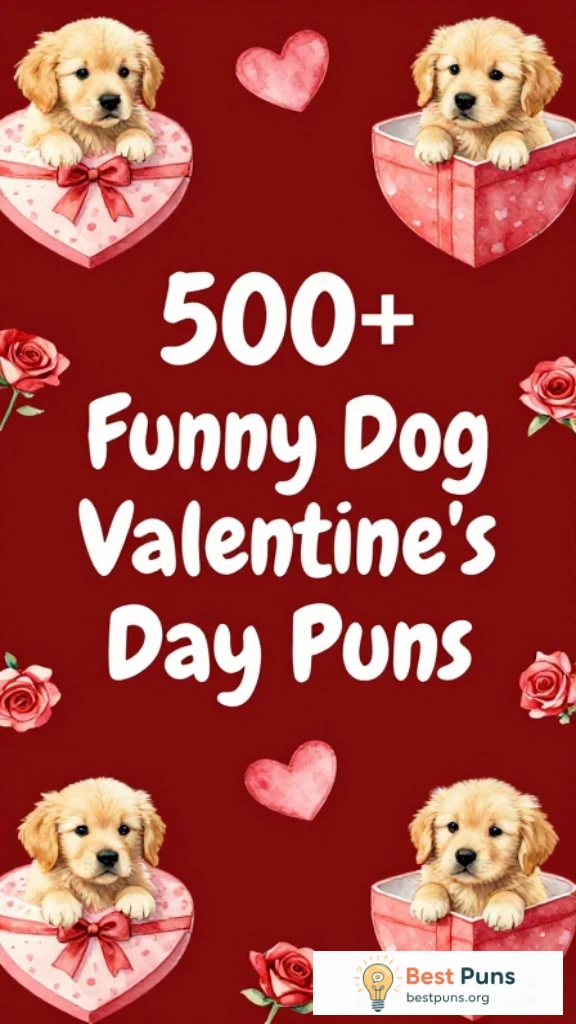 Funny Dog Valentine's Day Puns
