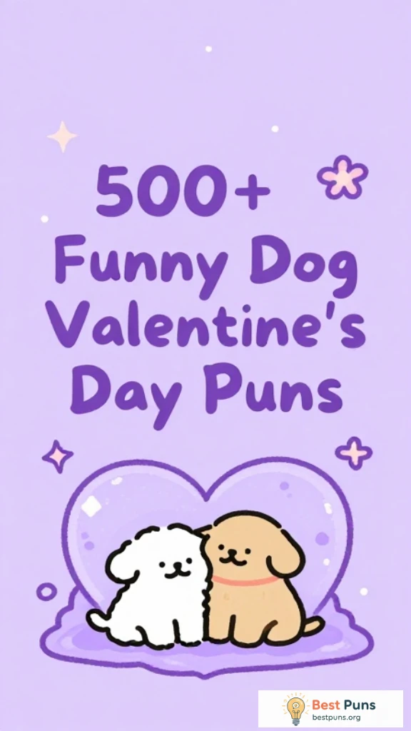 Funny Dog Valentine's Day Puns