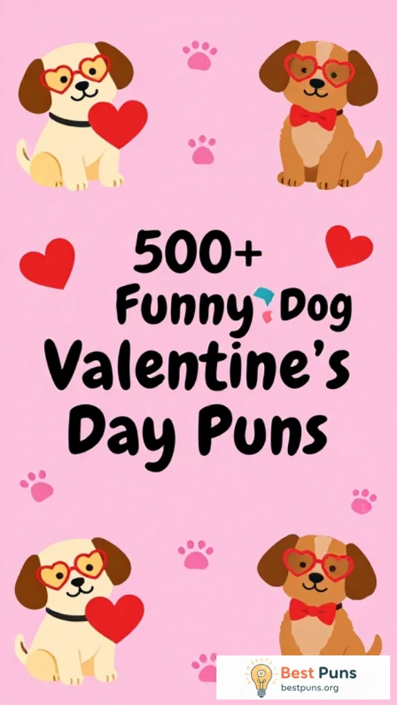 Funny Dog Valentine's Day Puns