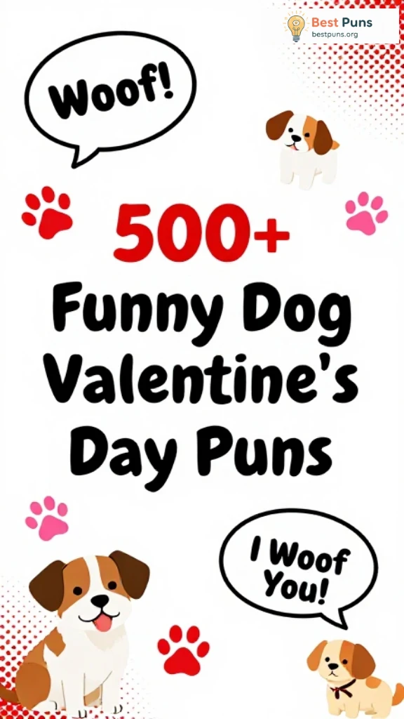 Funny Dog Valentine's Day Puns